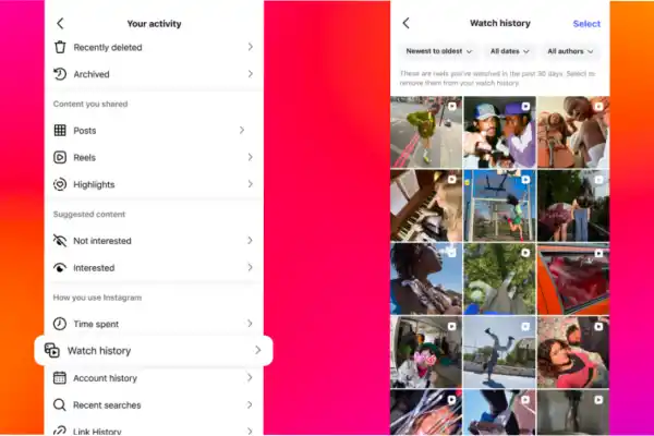 No más videos perdidos: Instagram lanzó el Historial de Reels para encontrar fácilmente lo que viste