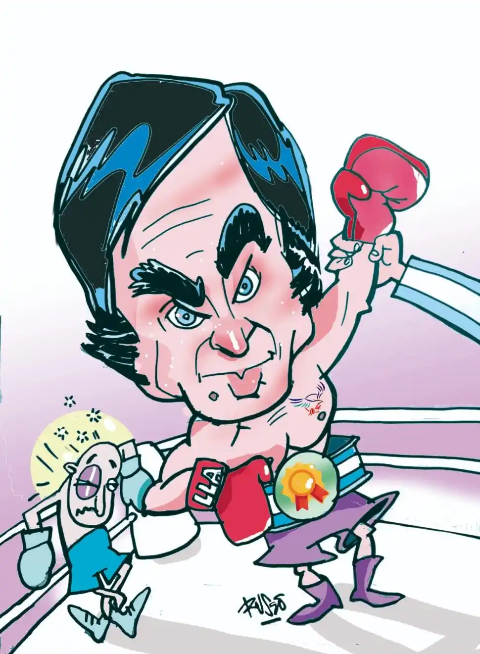 Rocky Milei vuelve al centro del ring