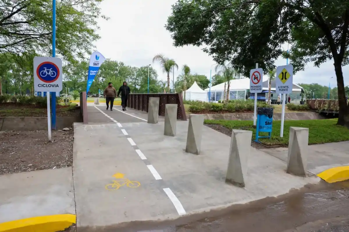 Modernas ciclovías en la zona
