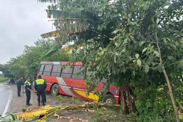 Accidente en la ruta 301: un trabajador rural resultó herido tras caer de un colectivo