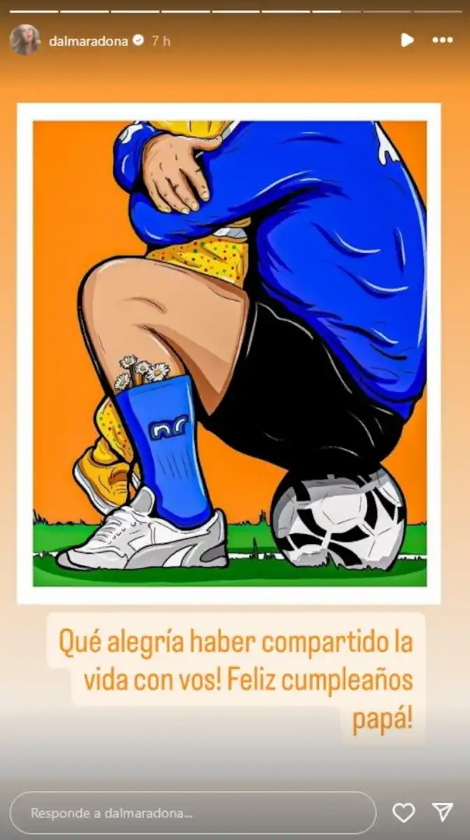 El homenaje de Dalma y Gianinna a Diego Maradona en el día en que hubiera cumplido 65 años