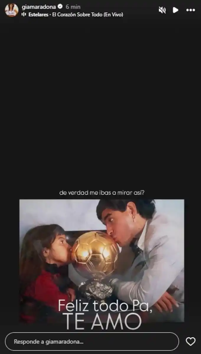 El homenaje de Dalma y Gianinna a Diego Maradona en el día en que hubiera cumplido 65 años