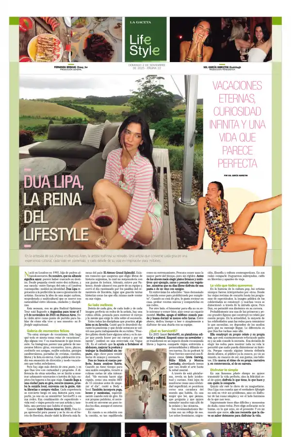 Dua Lipa, la reina del lifestyle