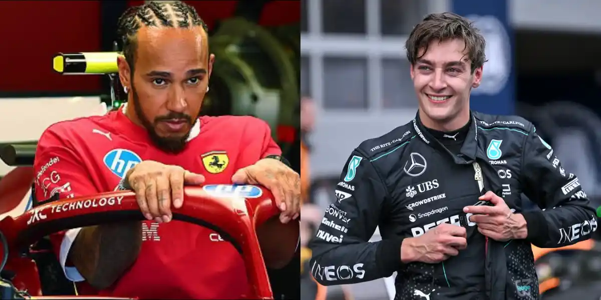 RUMORES EN FERRARI. La escudería italiana analiza el futuro de Lewis Hamilton y podría apostar por George Russell para la temporada 2026 de la Fórmula 1.