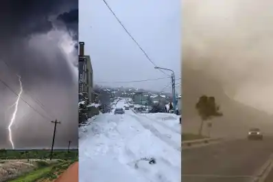 Nueve provincias bajo alerta meteorológica por tormentas, nevadas y viento zonda