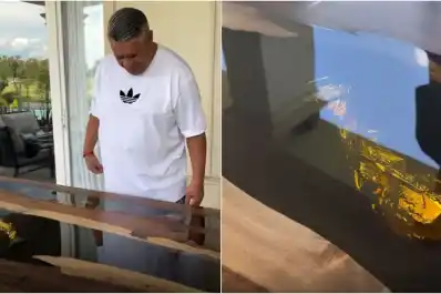 La mesa de Chiqui Tapia que es furor: una réplica de la Copa del Mundo y una promesa para el futuro