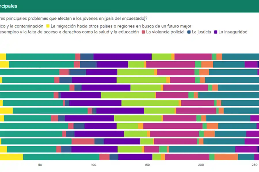 GRÁFICOS. Estos son los principales problemas para los jóvenes. / JUVENTUDES: UNA ASIGNATURA PENDIENTE