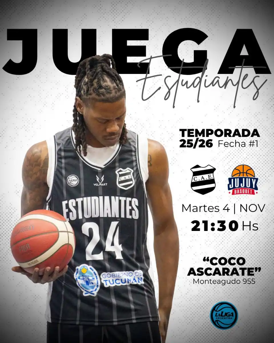 Estudiantes de Tucumán inicia su camino en la Liga Argentina frente a Jujuy Básquet