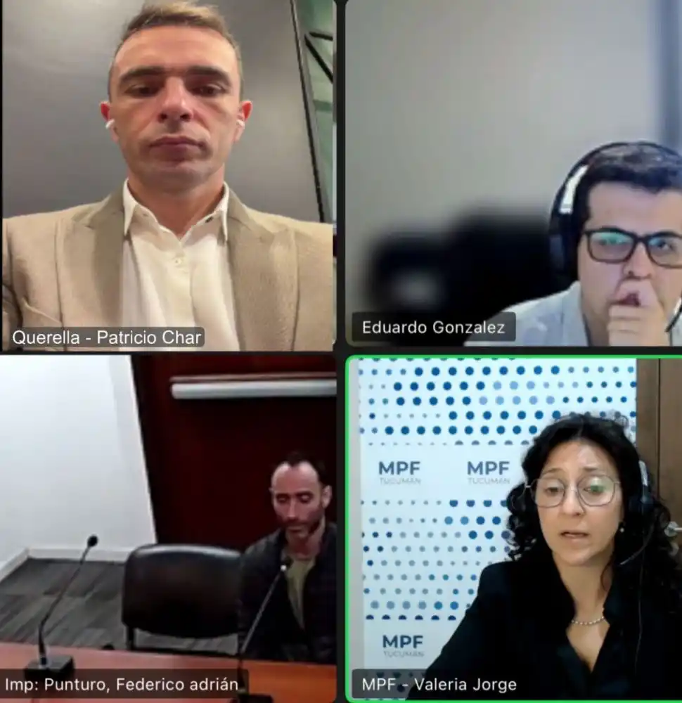 AUDIENCIA. Se convalidó el acuerdo. Abajo, el acusado. A la derecha, la auxiliar fiscal Valeria Jorge.