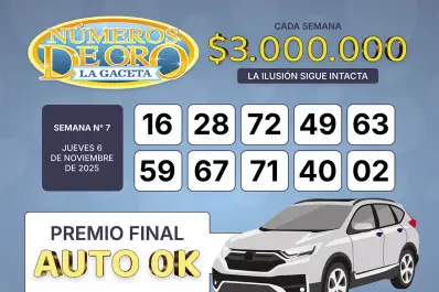 Los Números de Oro de LA GACETA del 6 de noviembre de 2025