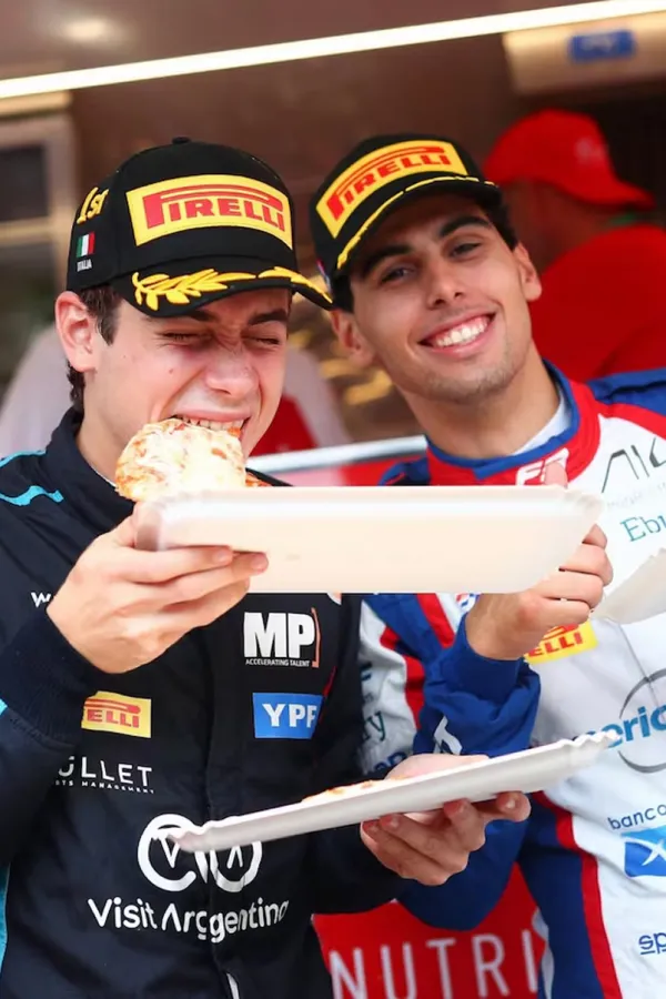 La amistad entre Franco Colapinto y Gabriel Bortoleto. 