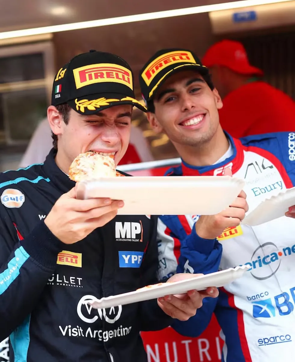 La amistad entre Franco Colapinto y Gabriel Bortoleto. 