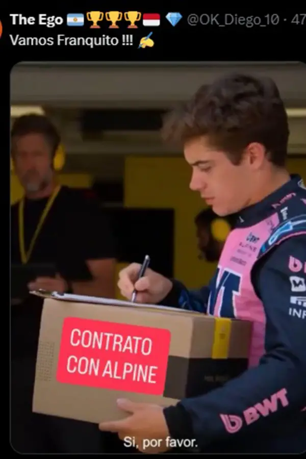 El enigma 07-11-25: Alpine pone en vilo a los seguidores de Colapinto
