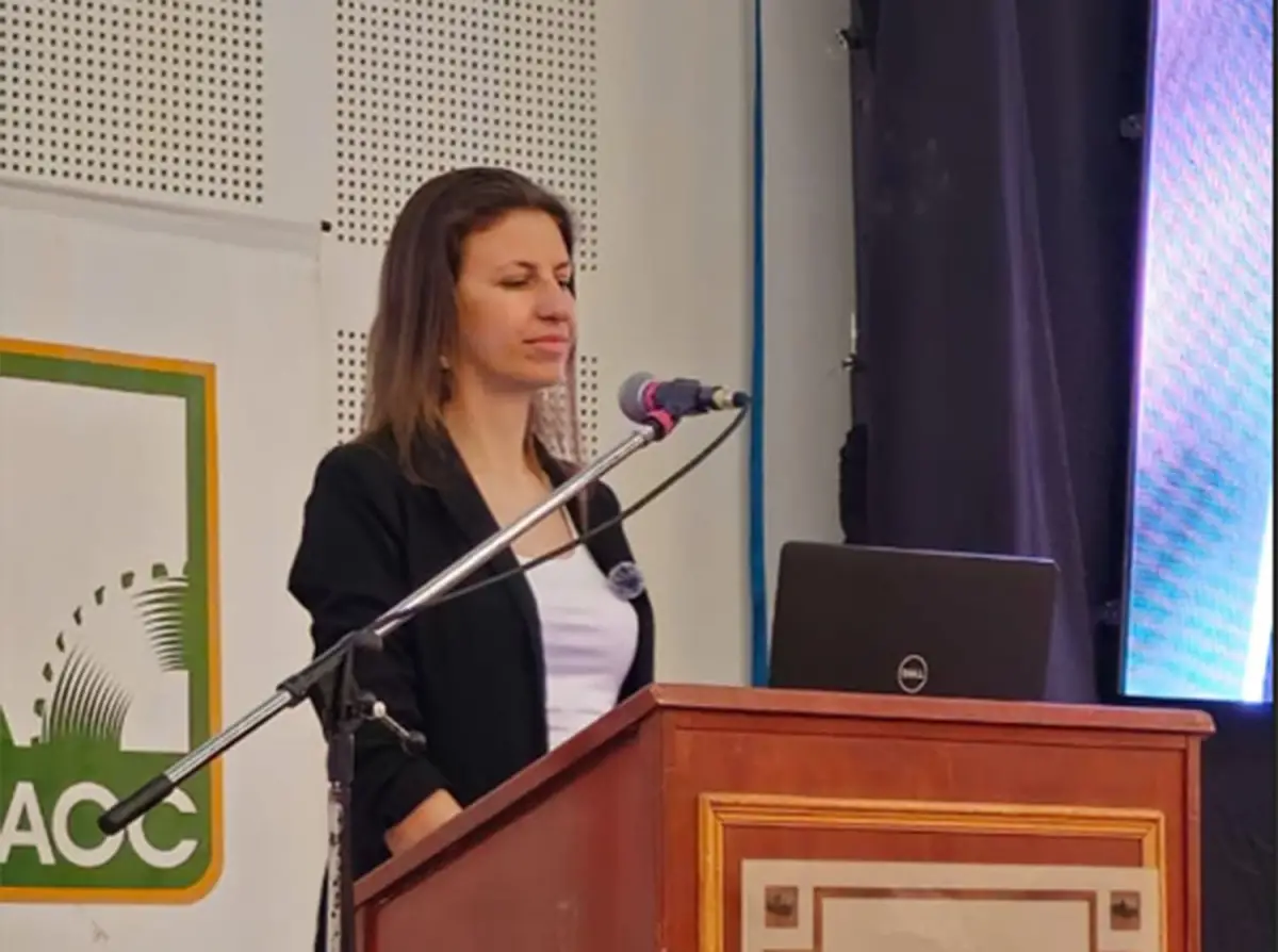 Alejandra Pistagnesi, representante de la firma GlobalG.A.P.