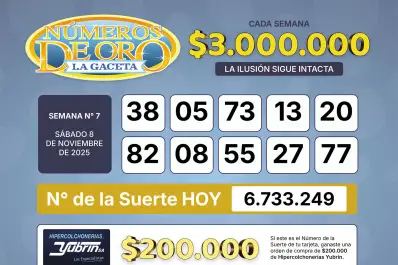 Los Números de Oro de LA GACETA del 8 de noviembre de 2025