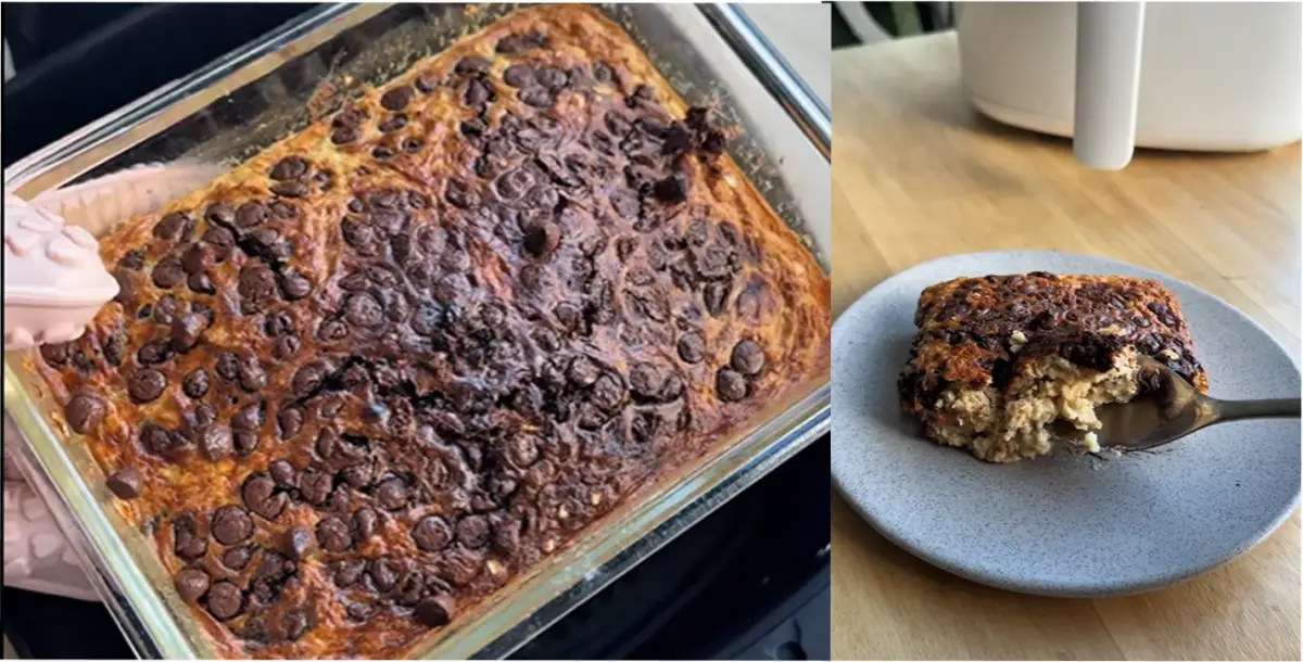 Budín de avena y banana saludable. Captura: @micaela.genovese en Tik Tok.