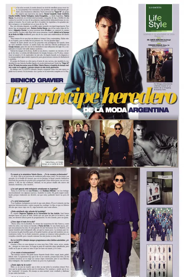 Benicio Gravier: el príncipe heredero de la moda argentina