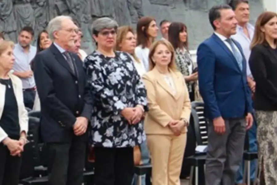 Directivos del Colegio del Sagrado Corazón, en el acto en Casa Histórica durante el homenaje a ex docentes.