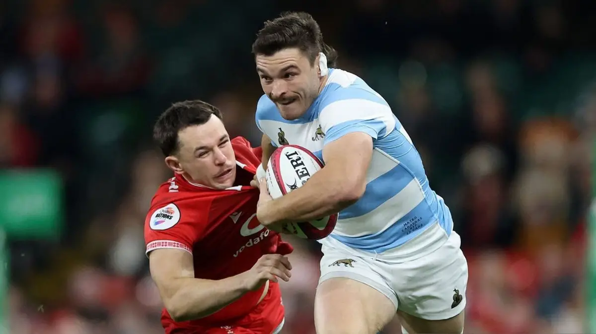 GRAN TRIUNFO. Los Pumas vencieron en Cardiff a Gales, con un gran trabajo de Mateo Carreras.
