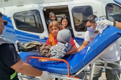 Trasladaron en el helicóptero sanitario de la provincia a un niño de cinco años de Alta Montaña