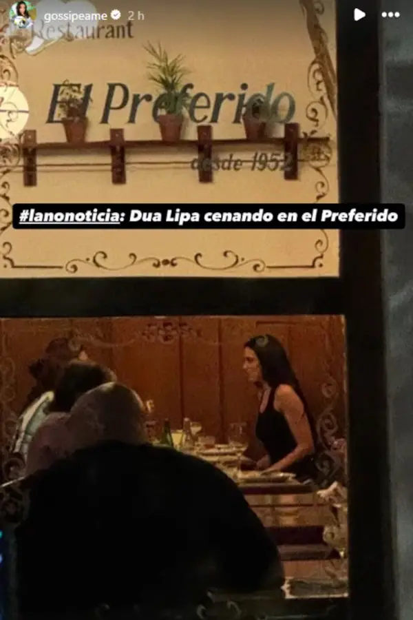 Cena de estrella: ¿qué comió Dua Lipa y cuánto pagó en Palermo tras el Boca-River?