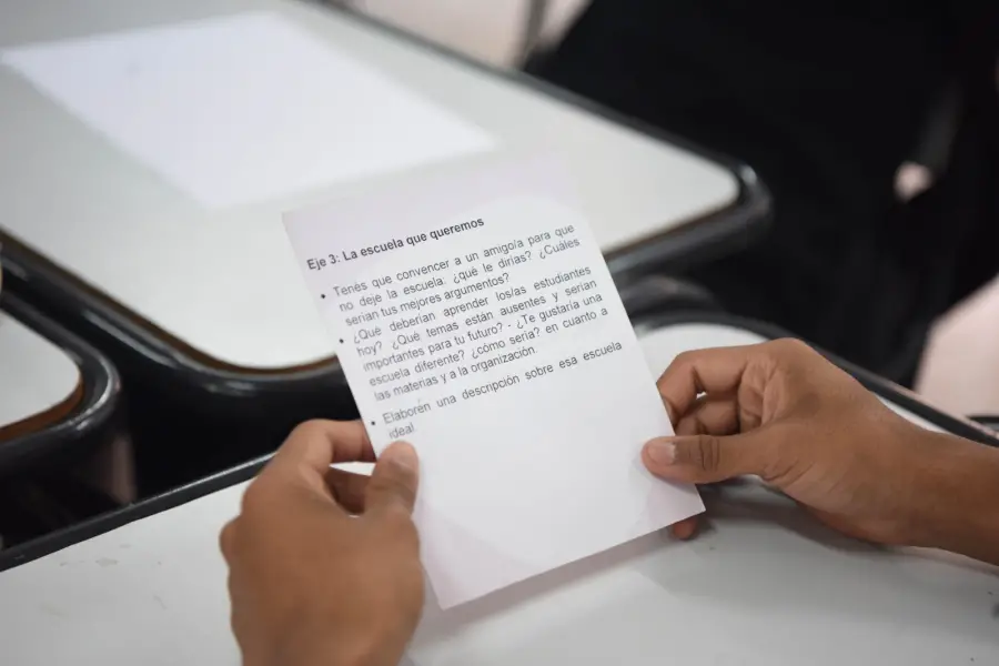 TEMAS. Los grupos de dividieron en ejes temáticos que invitaron a los estudiantes a reflexionar. LA GACETA/ FOTO DE ANALÍA JARAMILLO.