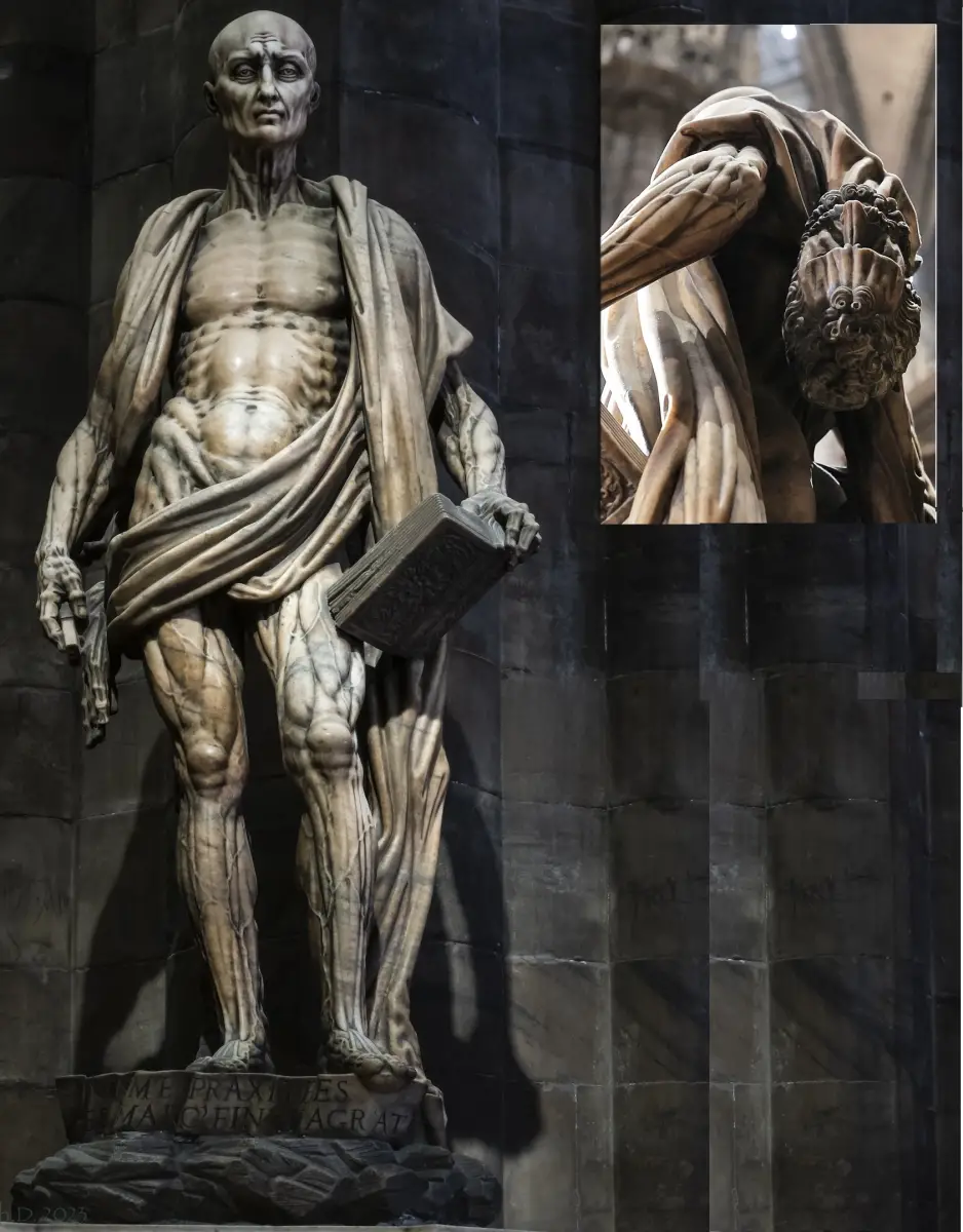 La inquietante estatua de San Bartolomé que inspiró al nuevo Frankenstein de Guillermo del Toro