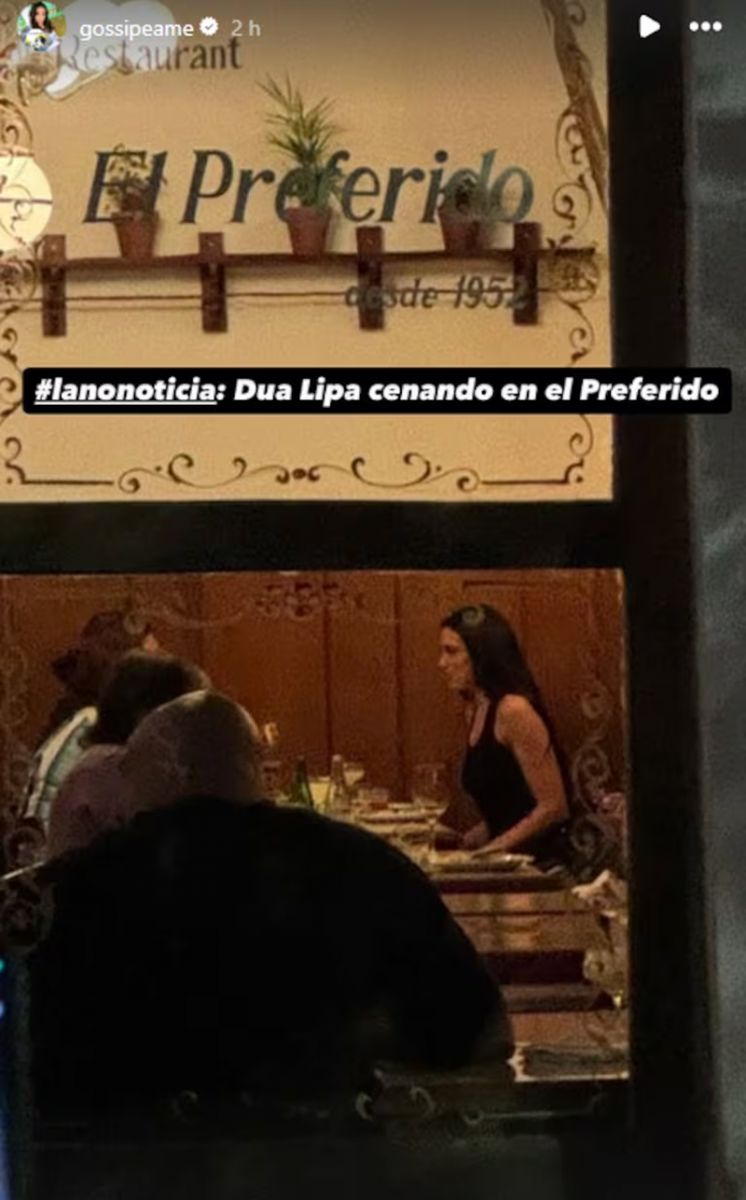 Cena de estrella: ¿qué comió Dua Lipa y cuánto pagó en Palermo tras el Boca-River?