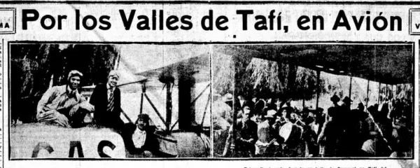 VUELO VALLISTO. El piloto Palazzo, ya en tierra firme, después de haber sobrevolado la ciudad de Tafí del Valle.