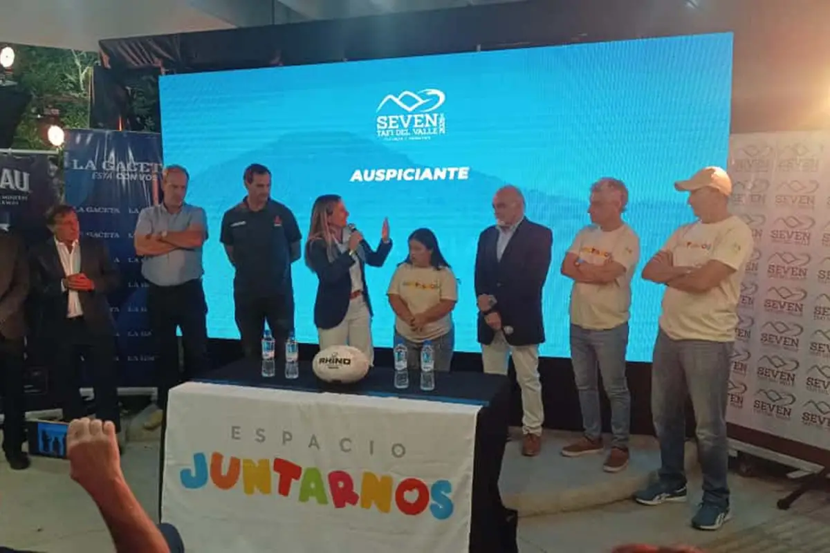 PRESENTACIÓN. En el Espacio Juntarnos, ubicado en la avenida Perón 2400, se realizó el lanzamiento del Seven de Tafí del Valle.