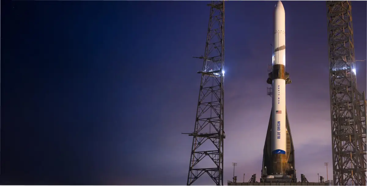 La tormenta geomagnética más feroz afectó la salida de New Glenn.