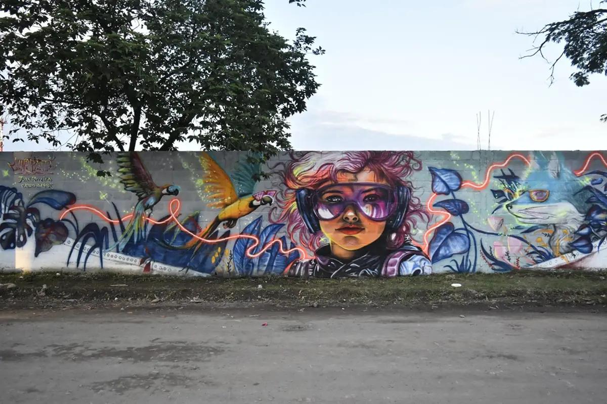 EN LA EDICIÓN ANTERIOR. Este fue el mural pintado por los participantes de la edición 2024. / INSTAGRAM @gta.tucuman