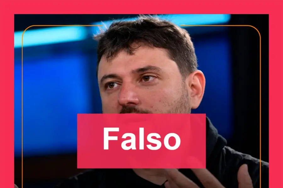 Es falsa una supuesta placa con una frase de Juan Grabois sobre la Boleta Única de Papel