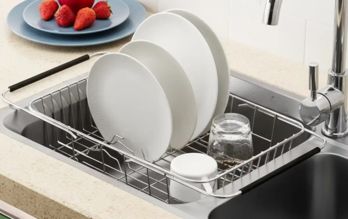 La alternativa al secaplatos que ahorra espacio y mantiene la mesada impecable