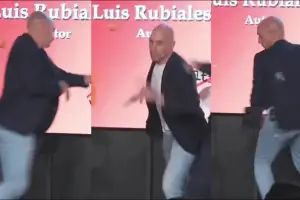 Atacaron a Luis Rubiales mientras presentaba su libro en Madrid: tensión, gritos y huevazos en el evento