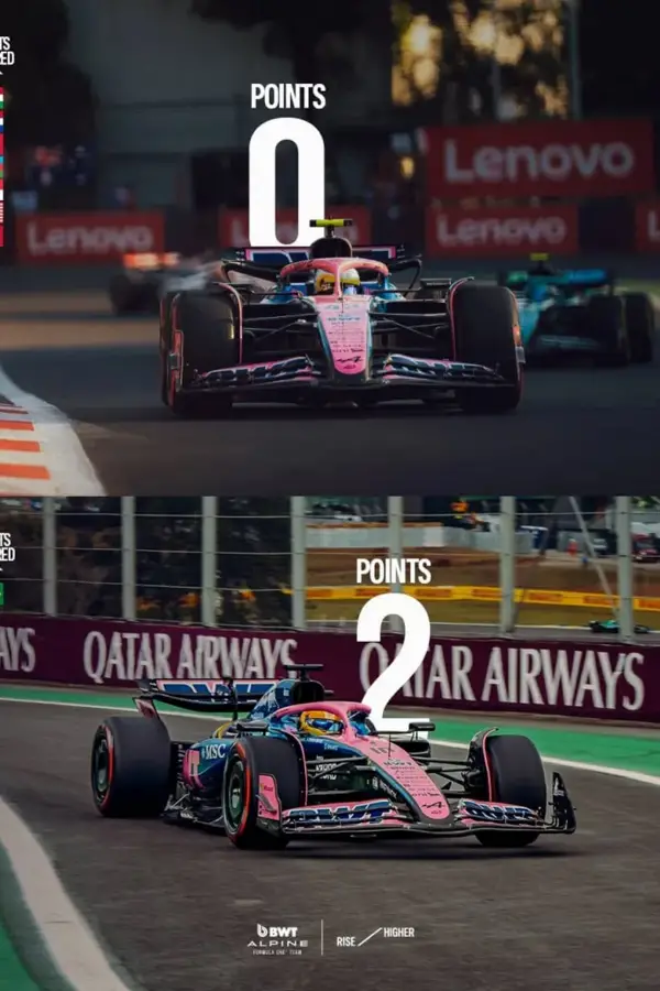 El polémico posteo de Alpine que fue cuestionado por los fanáticos de Colapinto.