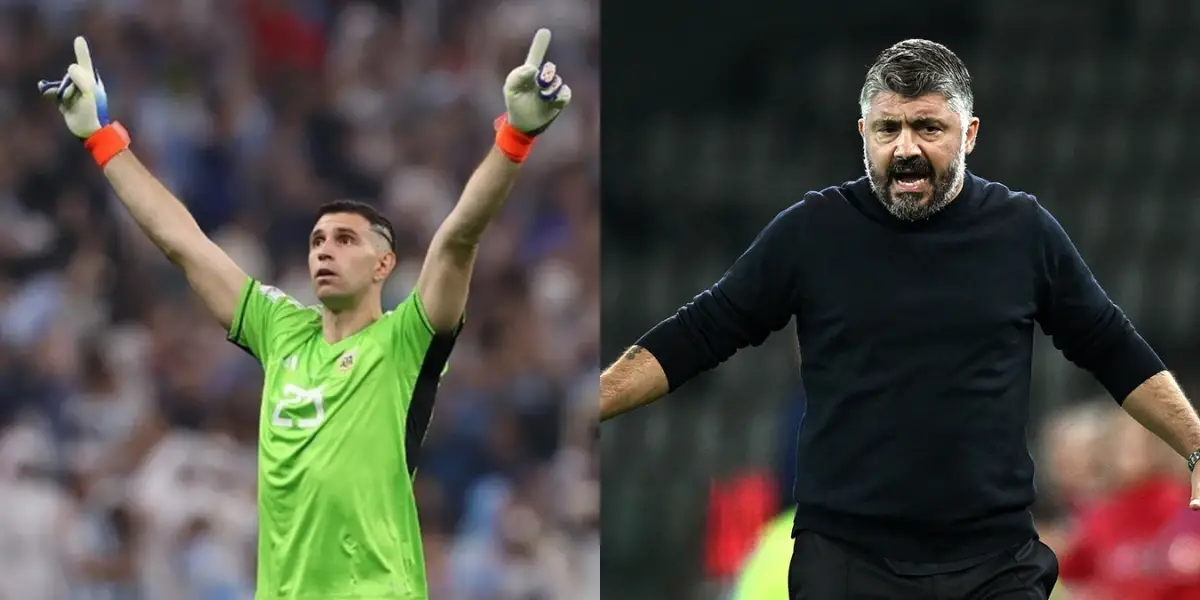 FIRME RESPUESTA. Dibu Martínez defendió la dureza de las Eliminatorias sudamericanas tras las críticas de Gennaro Gattuso.