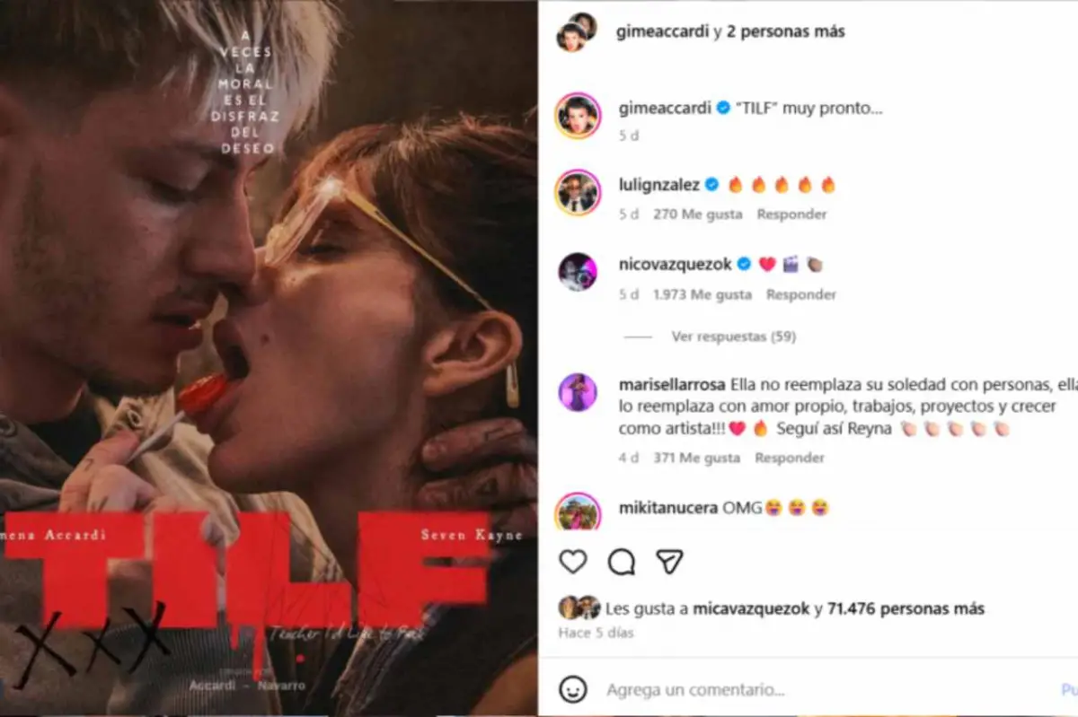 La sugestiva foto de Gimena Accardi y Seven Kayne que encendió rumores en redes