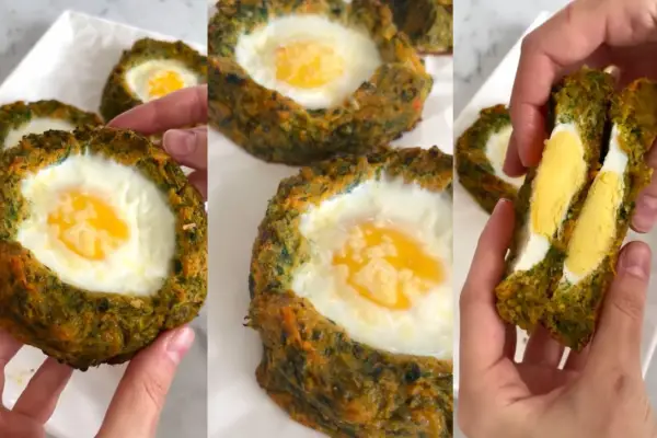 Un plato sin harinas para ganar masa muscular: niditos de calabaza rellenos ricos en proteínas