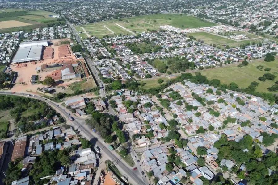 LA CURVA. Las edificaciones fueron avanzando sobre toda el área.