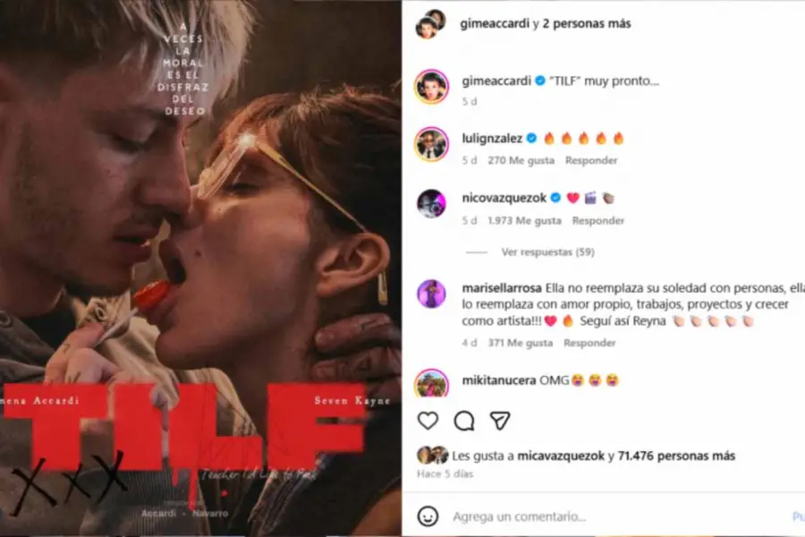 La sugestiva foto de Gimena Accardi y Seven Kayne que encendió rumores en redes