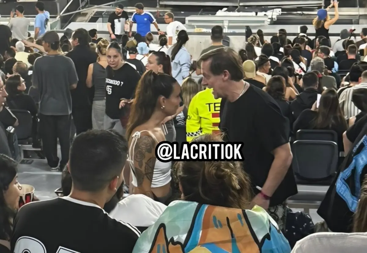 LA PRIMERA IMAGEN DE LA PAREJA. Matías Martin y Paloma Cavanna decidieron ir juntos al recital de Oasis en River. 