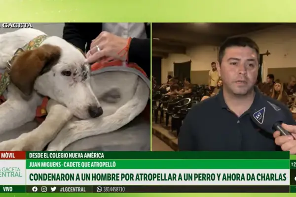 La historia del cadete que atropelló a un perro en Yerba Buena y hoy promueve el respeto animal en las escuelas