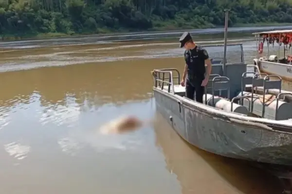 Encontraron un cuerpo con una bolsa en la cabeza en el río Paraná