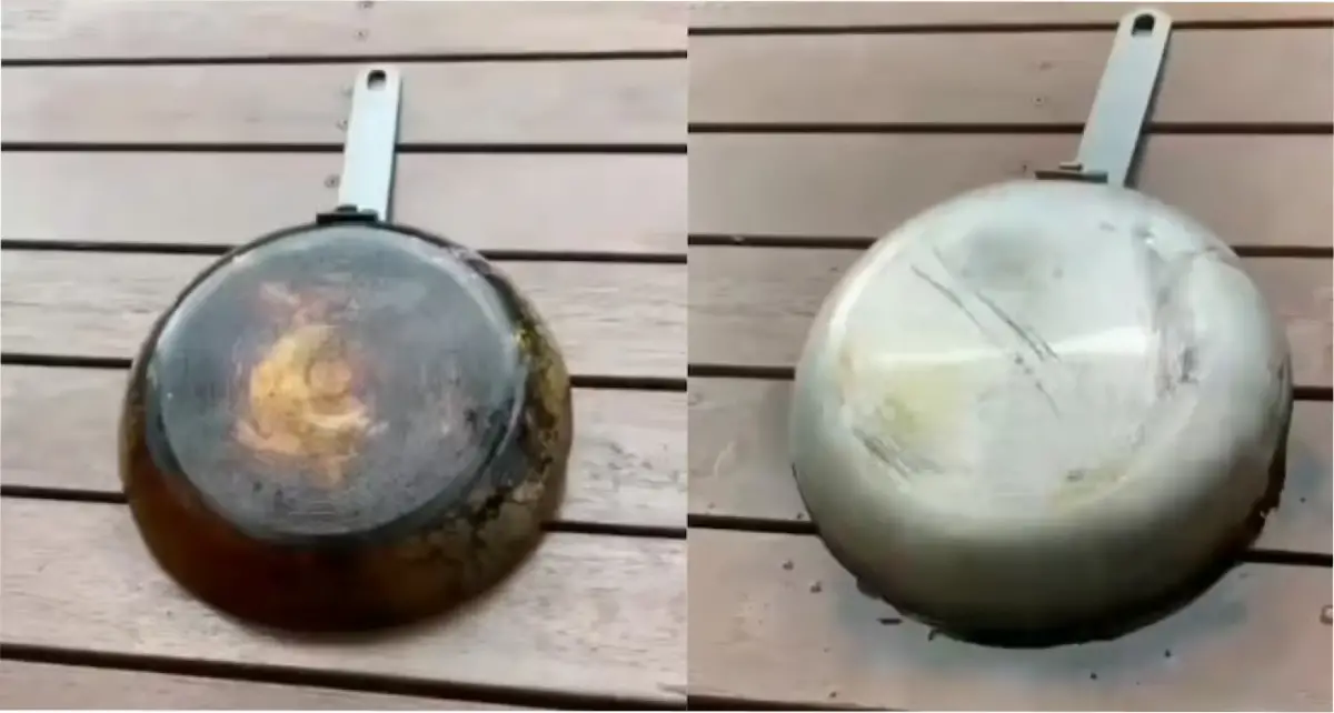 El truco para limpiar sartenes y ollas quemadas fácilmente.
