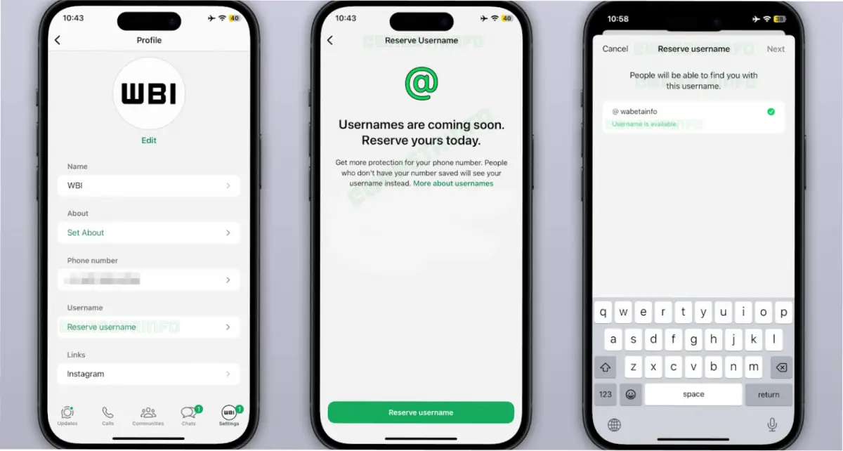 WhatsApp incorporará los nombres de usuario.