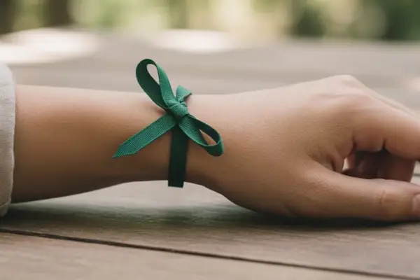 ¿Qué significa usar una cinta verde en la muñeca y cuál es su propósito?