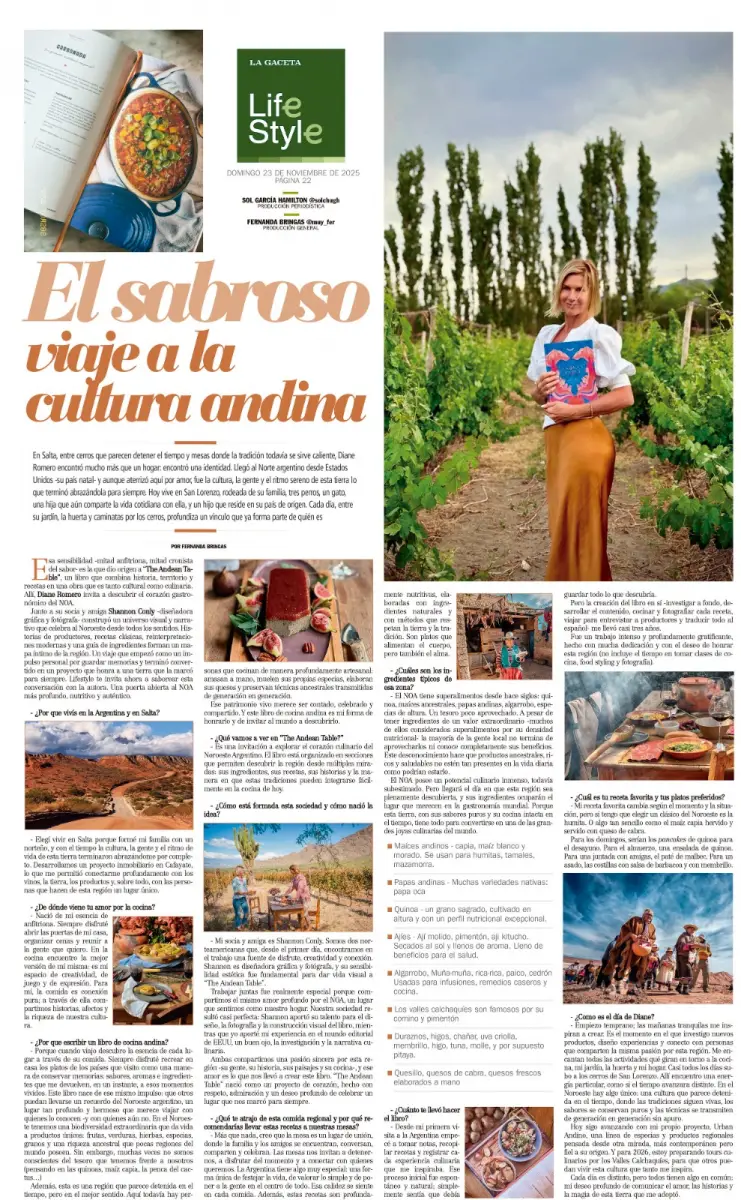 LIfeStyle: el sabroso viaje a la cultura andina