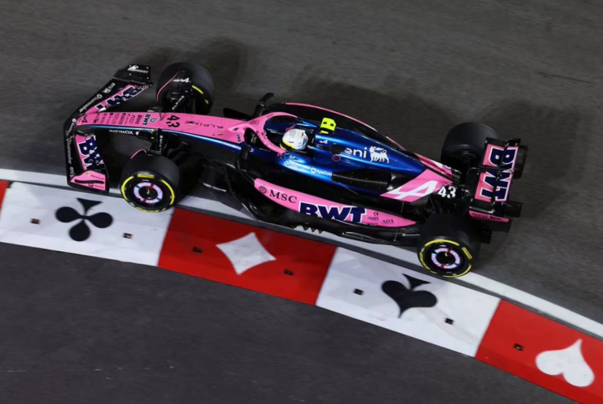 Franco Colapinto en la clasificación del Gran Premio de Las Vegas