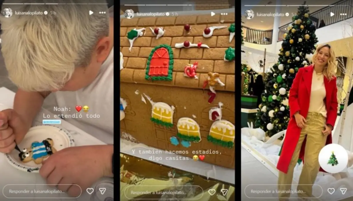 Luisana Lopilato sorprendió al mostrar cómo se prepara con sus hijos para la Navidad